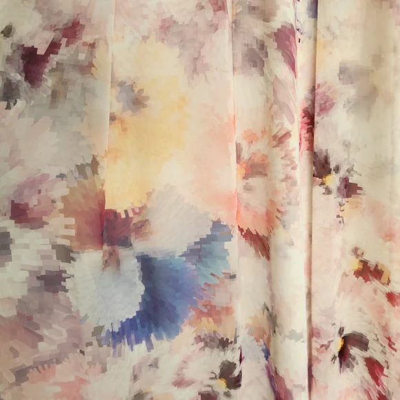 HUNTER BELL New York Maxi Gown Dress - Multicolor Watercolor Print - Picture 6 of 8